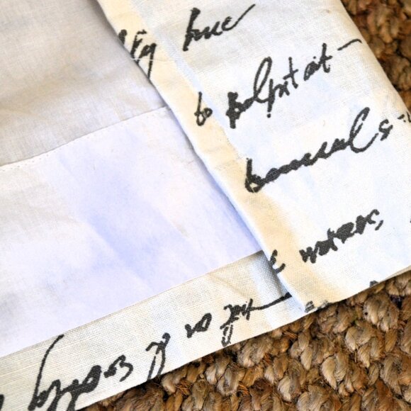 Restoration Hardware RH Curtain Drape Panel 50% Linen/50% Cotton Ivory/Gray - Picture 4 of 8